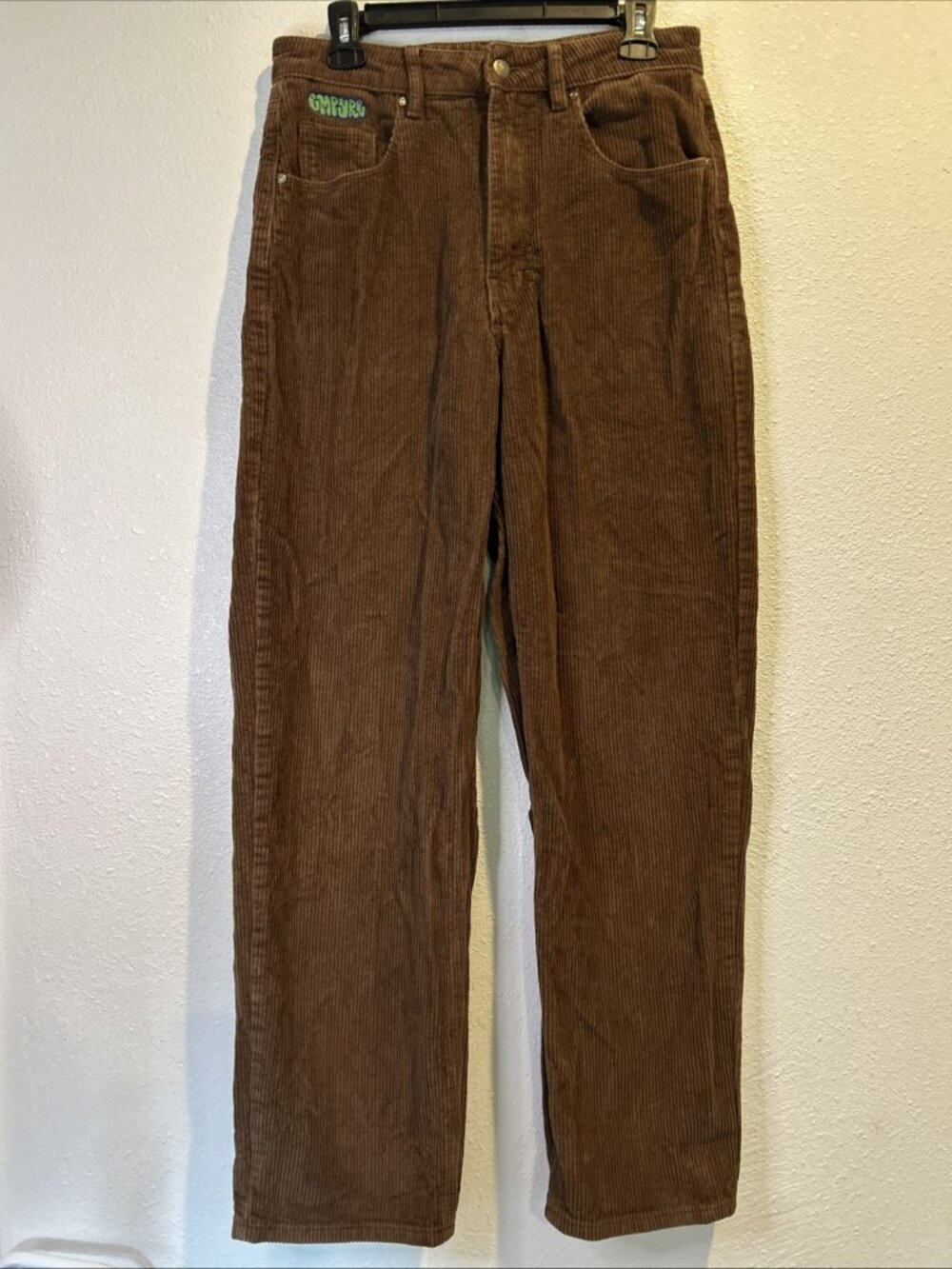 Empyre TORI Brown Corduroy (Women's 8) Pants Straight Leg Mid Rise Y2K Skate